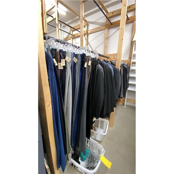 LARGE GROUP OF ASSORTED PRODUCTION CLOTHING ITEMS *RACKS NOT INCLUDED*