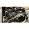Image 2 : 4 BASKETS OF ASSORTED BELTS