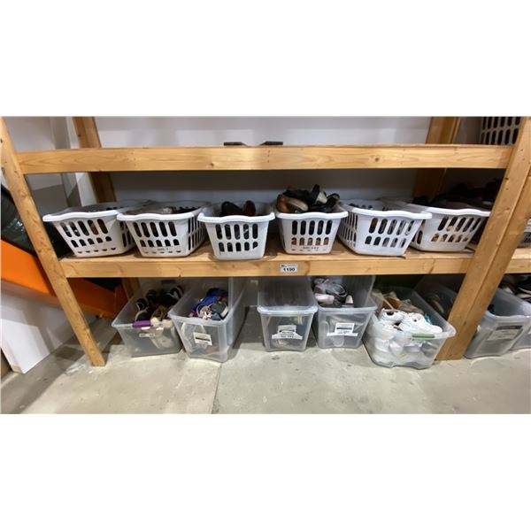 2 SHELVES OF ASSORTED WOMENS SHOES