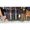 Image 5 : RACK OF ASSORTED PRODUCTION COSTUME ITEMS- TIES, BELTS, SUSPENDERS, POCKET SQUARES