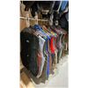 Image 6 : RACK OF ASSORTED PRODUCTION COSTUME ITEMS- TIES, BELTS, SUSPENDERS, POCKET SQUARES