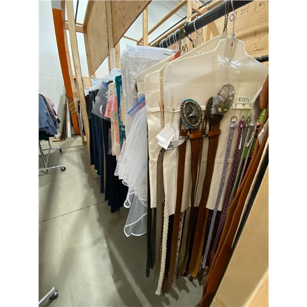 ENTIRE ROW OF PRODUCTION COSTUME ITEMS *ONLY ITEMS ON RACK, ITEMS ON FLOOR NOT INCLUDED*