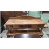 Image 3 : 2 DRAWER HALL TABLE ON RISER & ANTIQUE STYLE NIGHTSTAND
