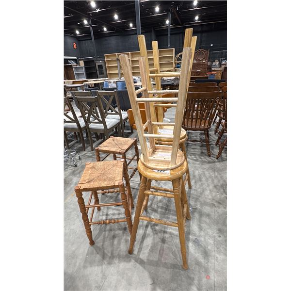 GROUP OF 6 ASSORTED STOOLS