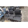 Image 1 : 5 BLACK MOBILE CLIENT CHAIRS
