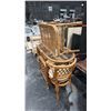 Image 2 : SMALL RATAN TABLE SET WITH 2 CHAIRS & RATAN TABLE