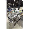 Image 1 : 2 STAINLESS STEEL MOBILE CARTS WITH DRAWERS & 2 BINS OF OXYGEN OUTLETS, MEDIC, SUCTION REGULATOR &