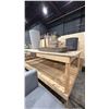 Image 2 : WOOD SHOP TABLE WITH CONTENTS- ASSORTED PLANTERS, PLANT STANDS & FAUX PLANTS