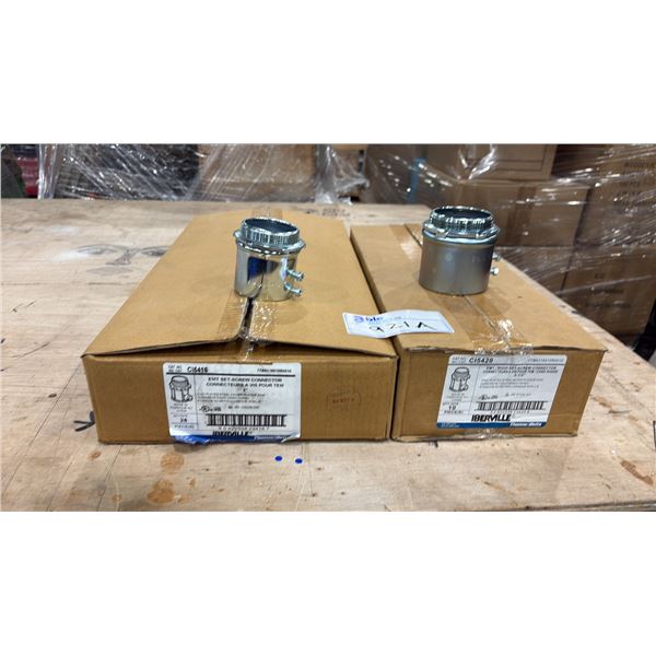 2 BOXES OF THOMAS & BETTS EMT/SET SCREW CONNECTORS