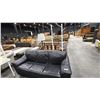 Image 1 : BLACK LEATHER COUCH