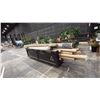 Image 3 : CONTENTS OF CART- 2 LARGE RUGS, LARGE BAMBOO STICKS & CURTAIN RODS