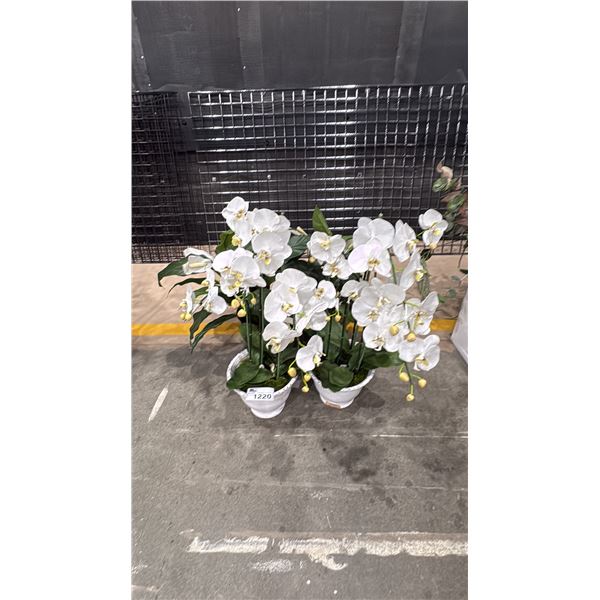GROUP OF 4 ARTIFICIAL FLOWER PLANTS
