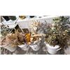 Image 3 : 7 LARGE BUCKETS OF ASSORTED ARTIFICIAL FLORAL PLANTS & DECOR