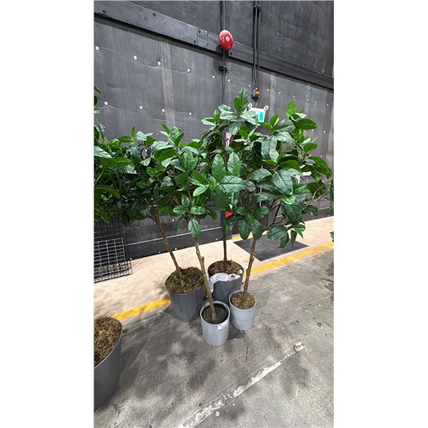 GROUP OF 4 ARTIFICIAL TREES