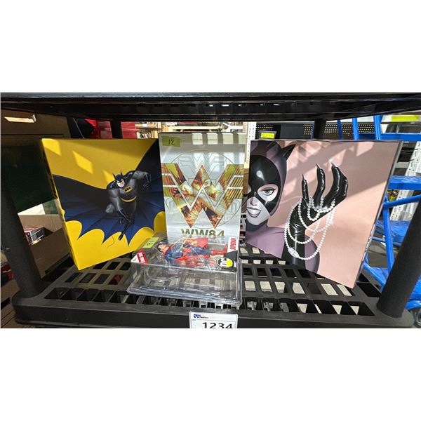 BATMAN, CATWOMAN, WONDER WOMAN, & SUPERMAN ACTION FIGURES