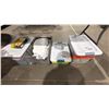 Image 3 : 6 BINS OF ASSORTED CRAFTING SUPPLIES & CHILDRENS TOYS