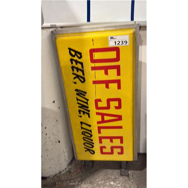 OFF SALES VINTAGE STYLE SIGN