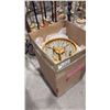 Image 1 : LARGE GOLD COLOURED CHANDELIER WITH CRYSTALS *3 BOXES TOTAL*