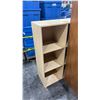 Image 4 : BOOKSHELF, DESK AND SMALL MOBILE STORAGE CONTAINER