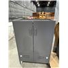 Image 1 : GREY METAL 2 DOOR, 2 DRAWER STORAGE CABINET
