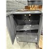 Image 2 : GREY METAL 2 DOOR, 2 DRAWER STORAGE CABINET