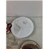 Image 4 : Assorted Glass Cups, Ceramic Cups, Metal Lid, Plastic Serving Tray