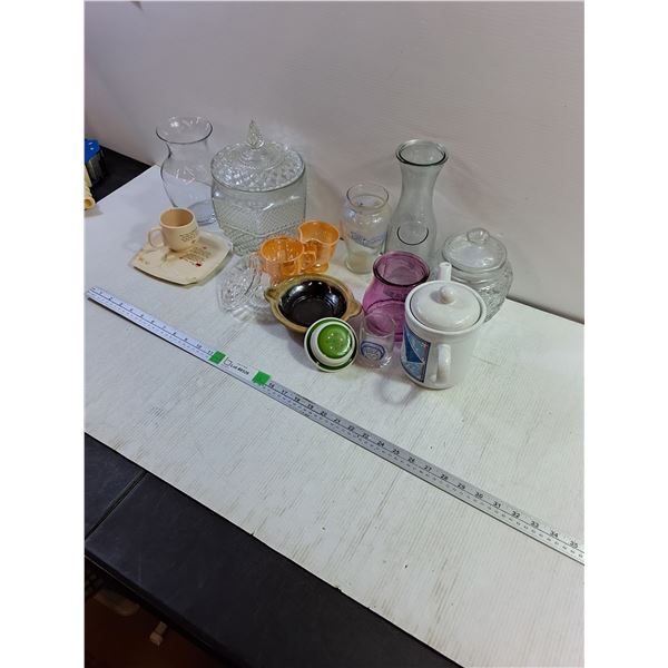 Assorted Glassware and Ceramic