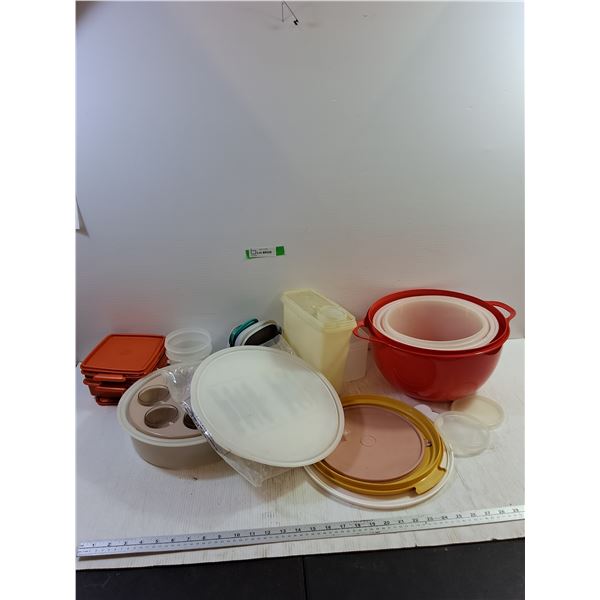 Assorted Tupperware Bowls, Containers, Lids
