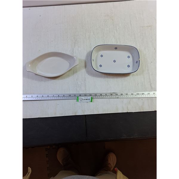 Two (2) Ceramic Casserole Dishes