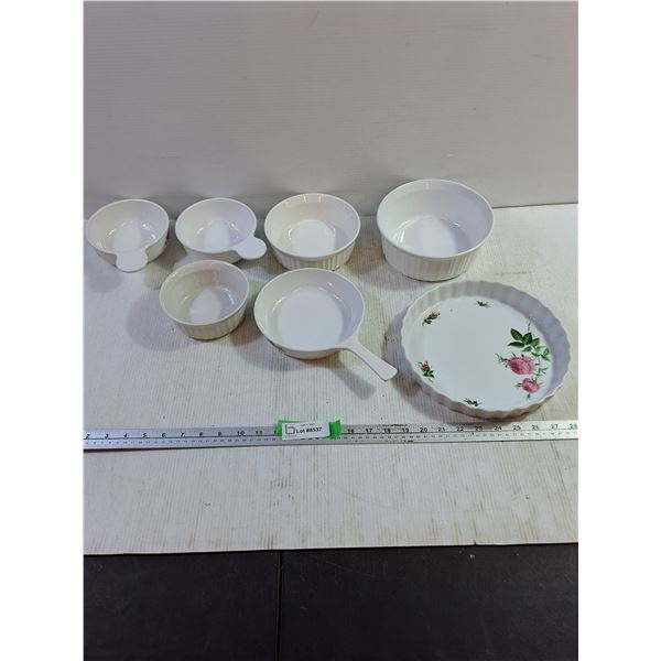 Assorted Ceramic Dishes, Bowls, Whitewear