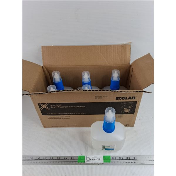 (6)  Ecolab Quik Care Foam Waterless Hand Sanitizers - PICKUP ONLY