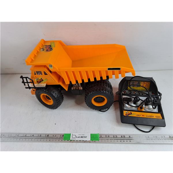 Caterpillar Toy Truck w/Controller, As Is, Needs Repair