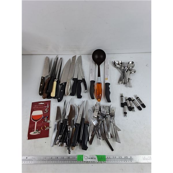 Cutlery, Ladle, Kitchen Knives, Wine Charms, Misc