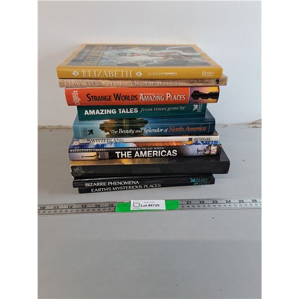 (10) Hardcover Books- Bizarre Phenomena, Elizabeth, Edward & Sophie, Misc. Can't Ship