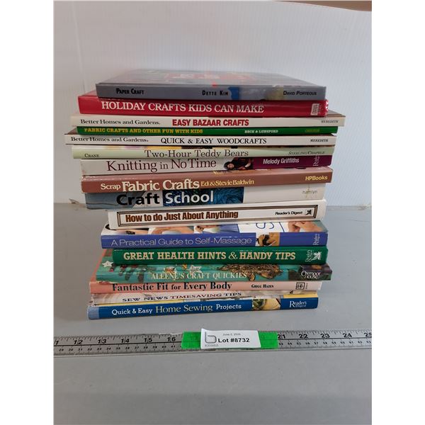 DIY Books- Crafts, Sewing, Massage, Misc. Can't Ship