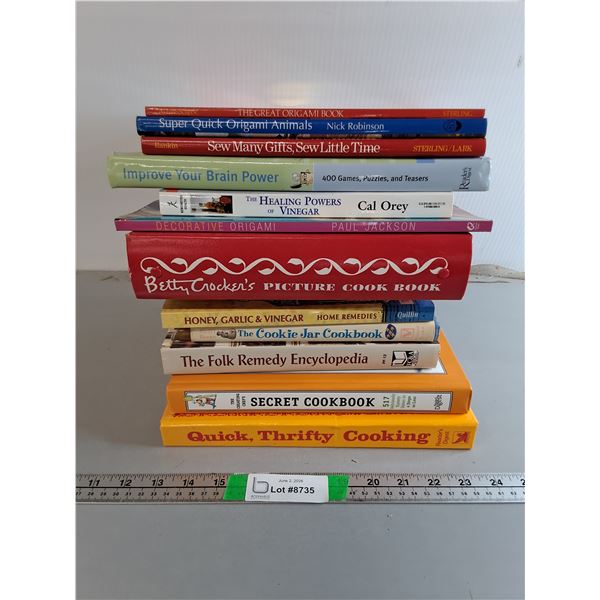 DIY Books- Cookbooks, Brain Games, Origami, Misc. Can't Ship