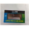 Image 2 : (3) Acrylic Puck & Card Holders- Sealed