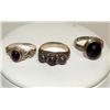 Image 1 : Amethyst Hand Made Egyptian .925 Silver Rings