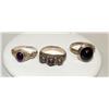 Image 2 : Amethyst Hand Made Egyptian .925 Silver Rings