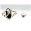 Image 1 : Onyx Flower Design Ring & Mini Ring Pendant