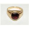Image 3 : AAA Garnet Half Bezel Set Men's Ring