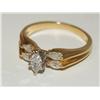 Image 1 : Diamond Solitaire Marquise Hand Made Ladies Ring