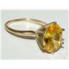 Image 2 : AAA Yellow Gemstone Solitaire Ladies Ring