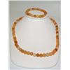 Image 1 : AAA Brown Jade Hand Made Ladies Set