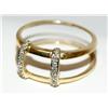 Image 2 : Diamonds Double Band Cluster Design Ladies Ring