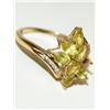 Image 4 : 7.00mm White Pearl Ring & Lemon Peridot Ring