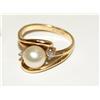 Image 6 : 7.00mm White Pearl Ring & Lemon Peridot Ring