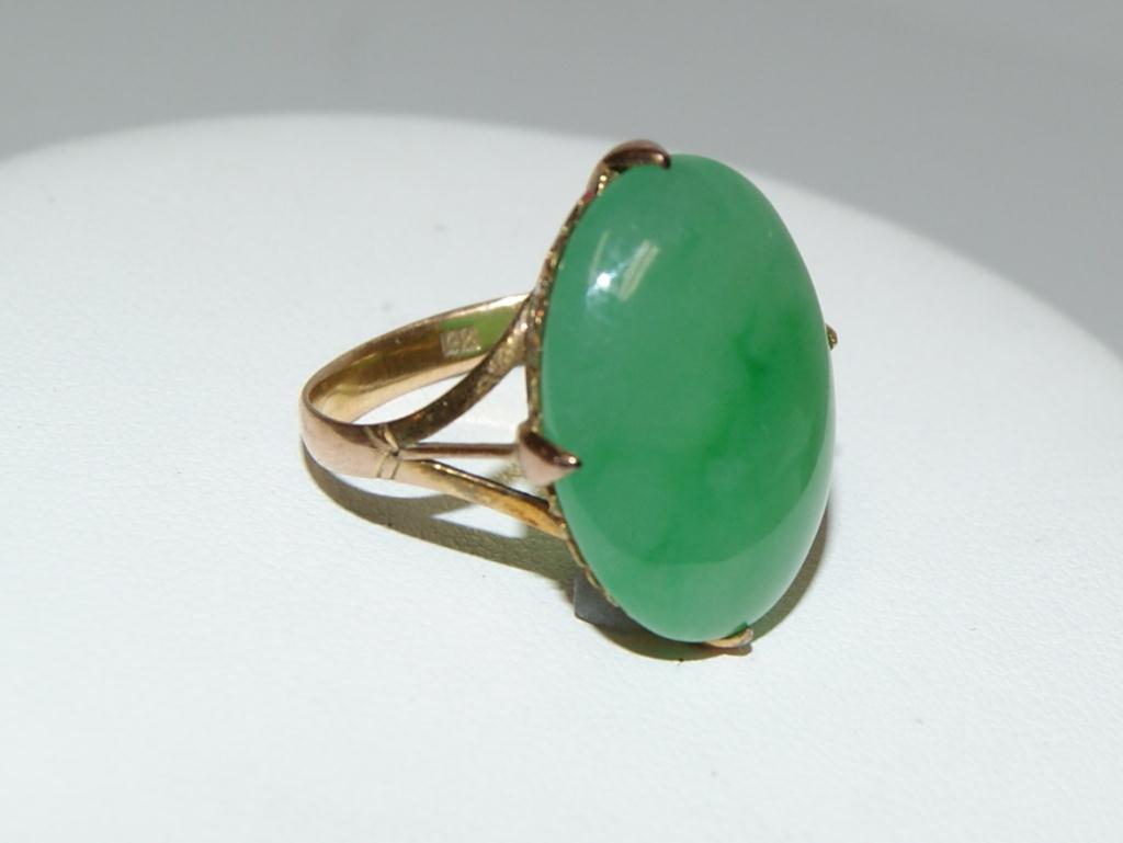 AAA Imperial Jade Vintage Ladies Ring