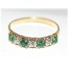Image 3 : Diamonds "N" Design Ring & Emerald Ladies Ring
