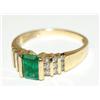 Image 2 : AAA Colombian Emerald & Diamonds Ladies Ring